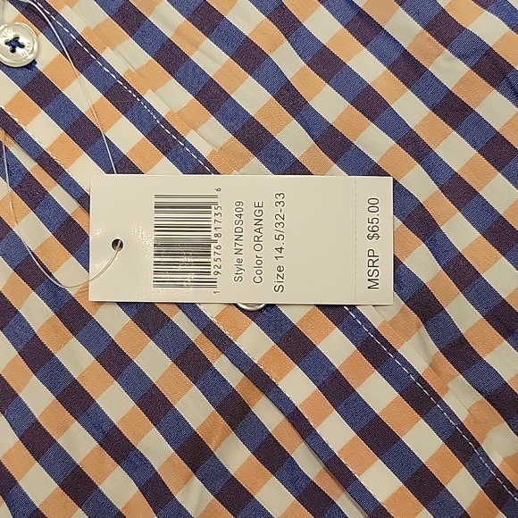 Nick Graham Modern Fit Stretch Dress shirt - Men's Brand New - Size 14.5/32-33 - Picture 6 of 6